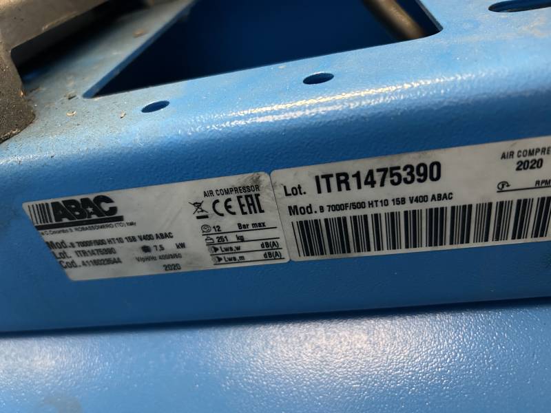 COMPRESSEUR ABAC 500LT HP10